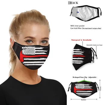 

Adult Facemask Cloth Facial Mask Outdoor Washable Face Mask Reusable Breathable Face Shield Windproof Mouth Mask masques