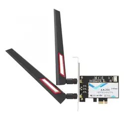 Сетевая карта с интерфейсом USB 2400 Мбит/с PCI-E сетевая карта для Intel AX200 802.11ax WiFi6 Bluetooth 5,0 с антенной AC88U [S] сетевая карта pci