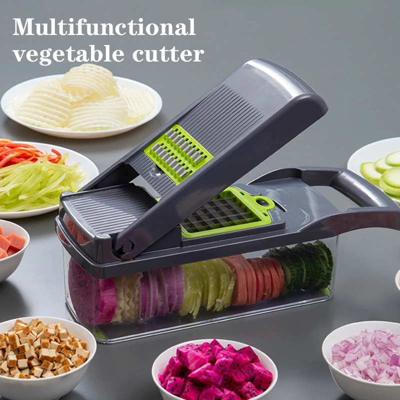 vegetable cutter multifunctional Mandoline Slicer Fruit Potato Peeler Carrot Grater Kitchen accessories basket vegetable slicer