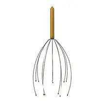 Массажные коготки для головы, осьминог, головы, массажные коготки, очищающие вены, успокаивающие, освежающие, расслабляющие волосы