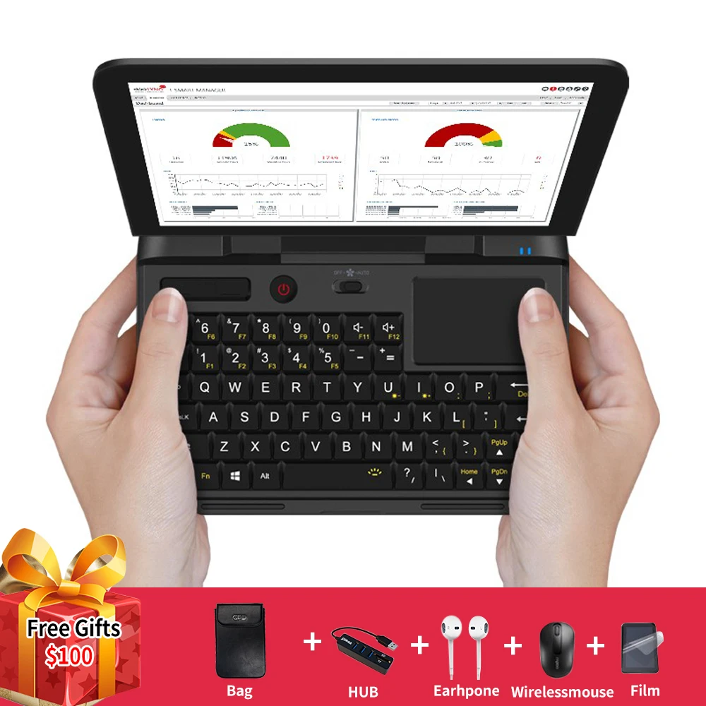 Микро ПК GPD MicroPC Intel Celeron N4100 UHD Graphics 600 планшет Windows 10 8 ГБ ОЗУ 128 Гб SSD карманный мини