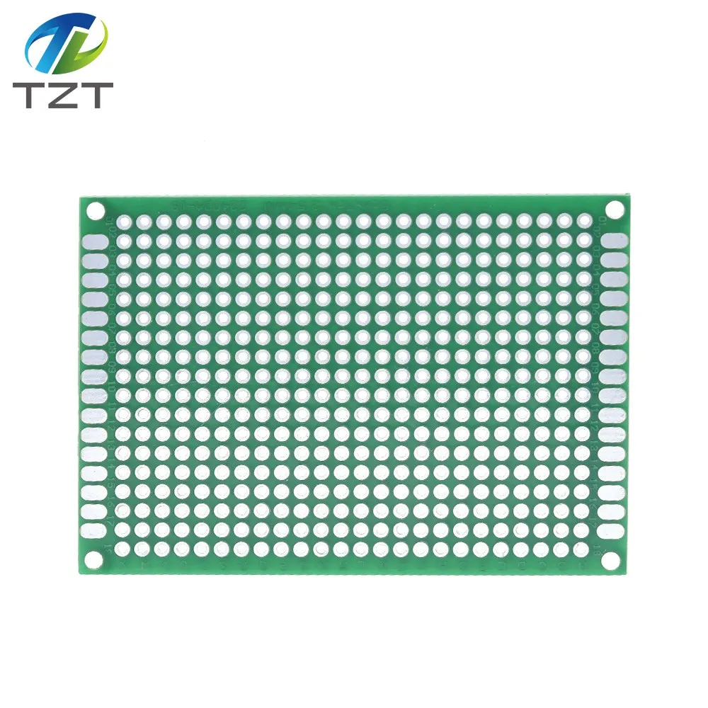 10 шт. двухсторонний Прототип PCB Луженая универсальная доска 5x7 5*7 см зеленый