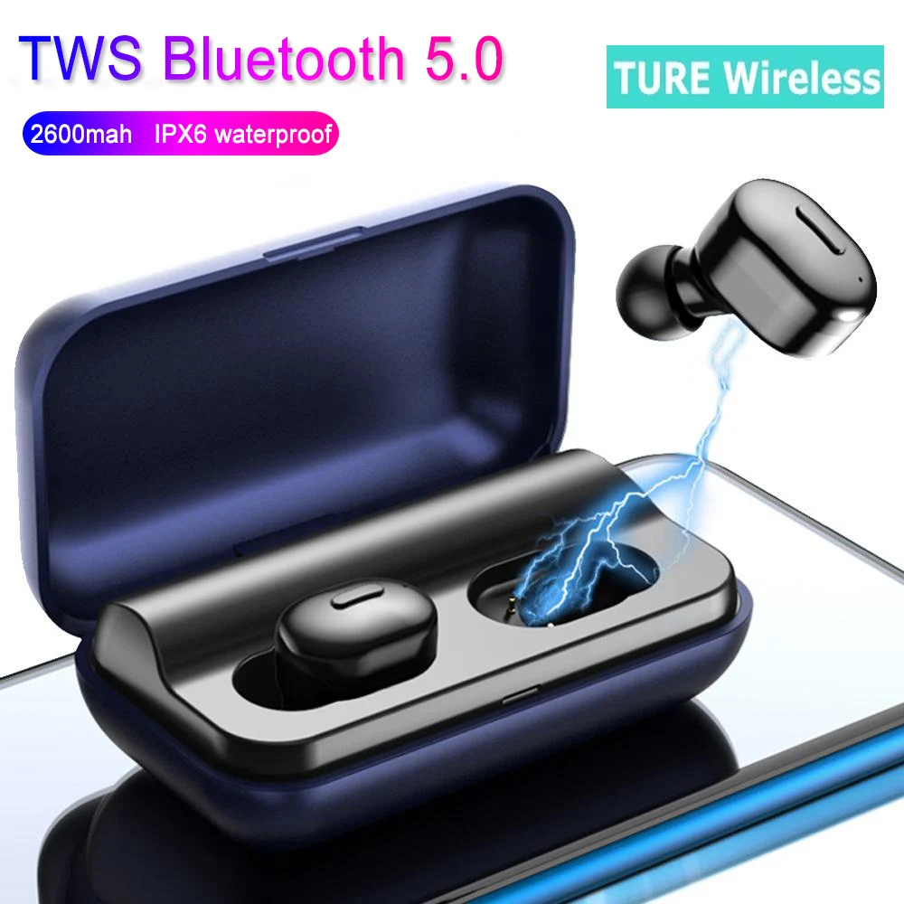 Bluetooth 5,0 наушники беспроводные наушники 3D стерео наушники громкой связи с микрофоном наушники водонепроницаемые с зарядной коробкой