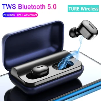 

Bluetooth5.0 Earphone Wireless Earbuds 3D Stereo Earphones Handsfree With Mic Earphones Waterproof with Charging Box