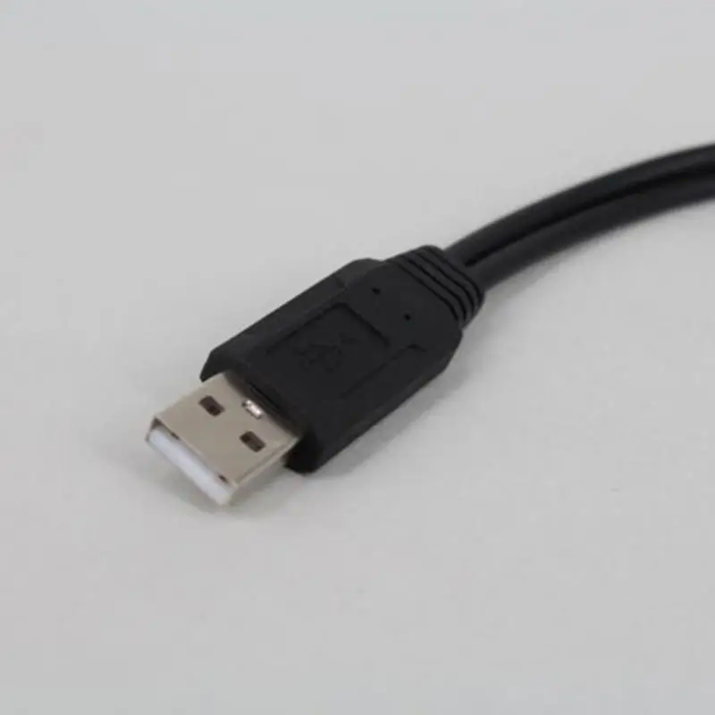 USB 2,0 штекер 2 двойной USB гнездовой разъем сплиттер концентратор шнур питания адаптер для ПК ноутбука