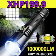 

Super XHP199 Most Powerful Led Flashlight XHP90 High Power Torch Light XHP50 Rechargeable Tactical Flashlight 18650 Camping Lamp