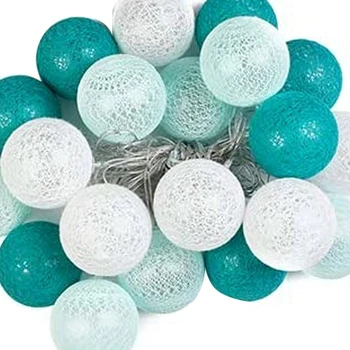 

USB Powered Fairy Lights 20 Pcs Cotton Ball LED String Lights with 8 Modes Remote Control Indoor Xmas Fairy Lights