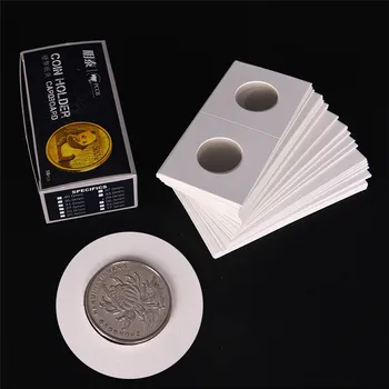

50pcs/Set 23-40mm Sizes Protective Coin Paper Clip Collecting Money Penny Storage Case Stamp Coin Holders Cover Case Storage