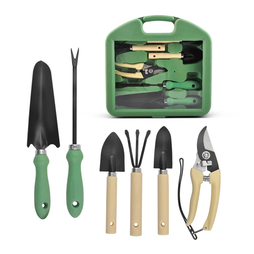 Garden Tool Set, 7 Piece Stainless Steel Heavy Duty Gardening Gifts