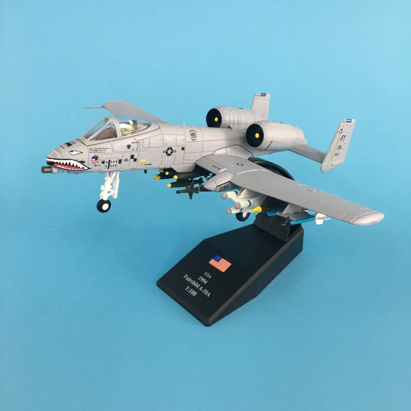Джейсон пачка самолет модель 1/100 весы Fairchild Республика A 10 Thunderbolt сплав автомобиля