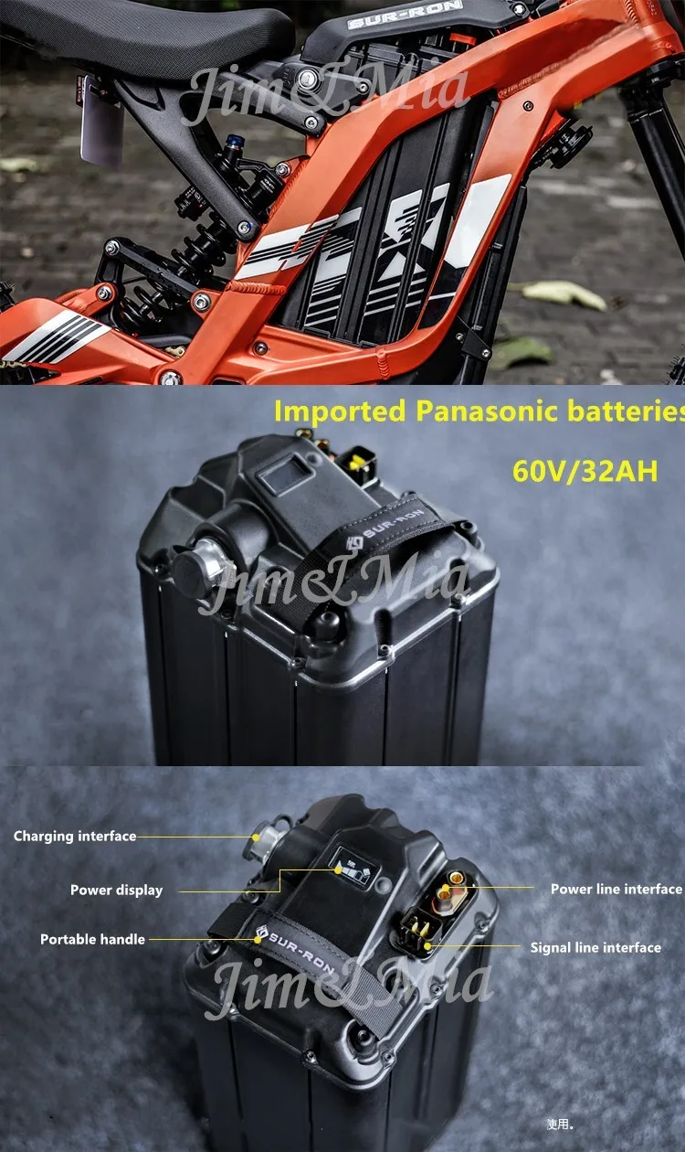 60V32AH Panasonic литиевая батарея для Сур-Рон Электрический внедорожный автомобиль электрический мотоцикл/электрический велосипед батарея