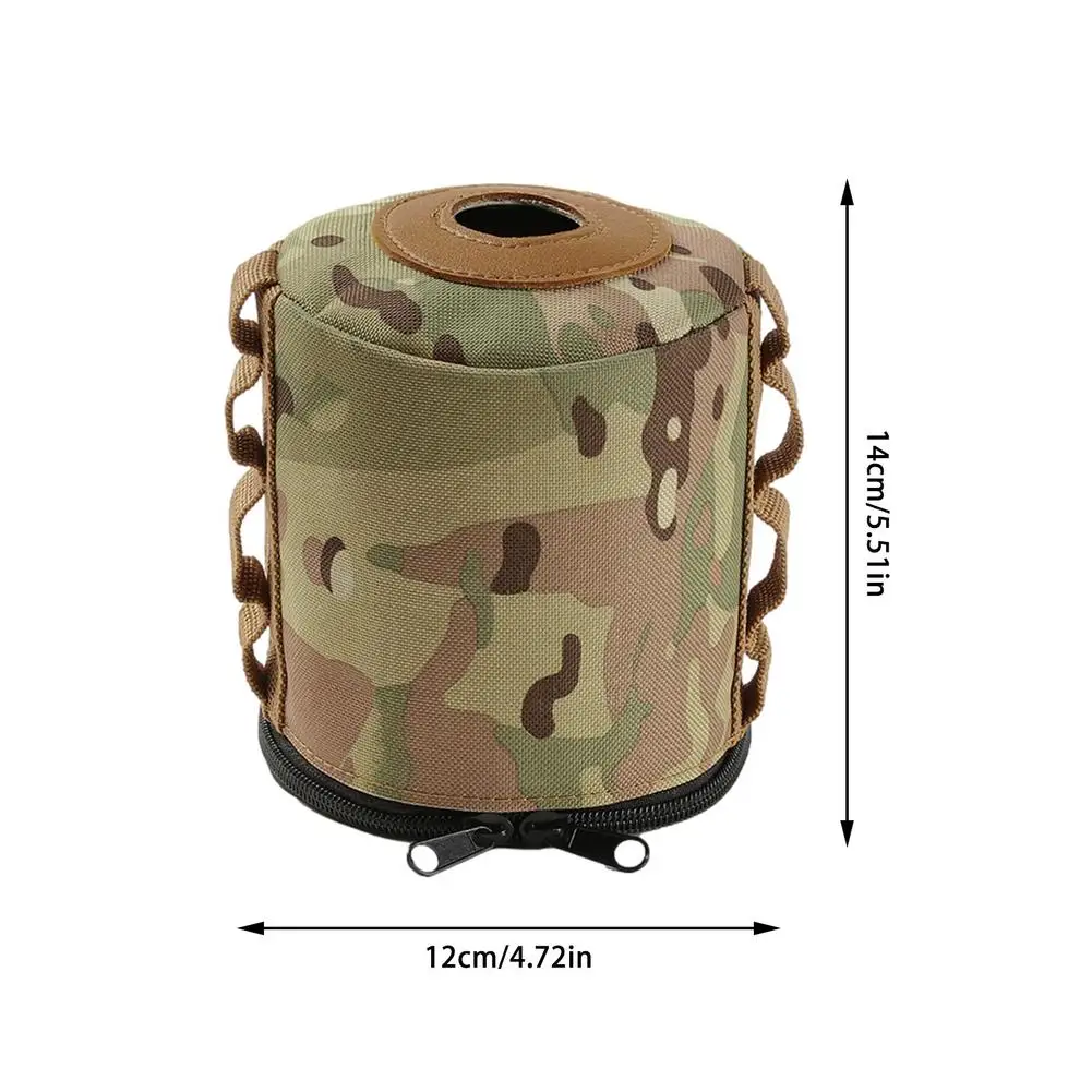3 Size Ultralight Outdoor Camouflage Camping Gas Tank Protect Cover Air Bottle Protective Case Tool Camping Equipment