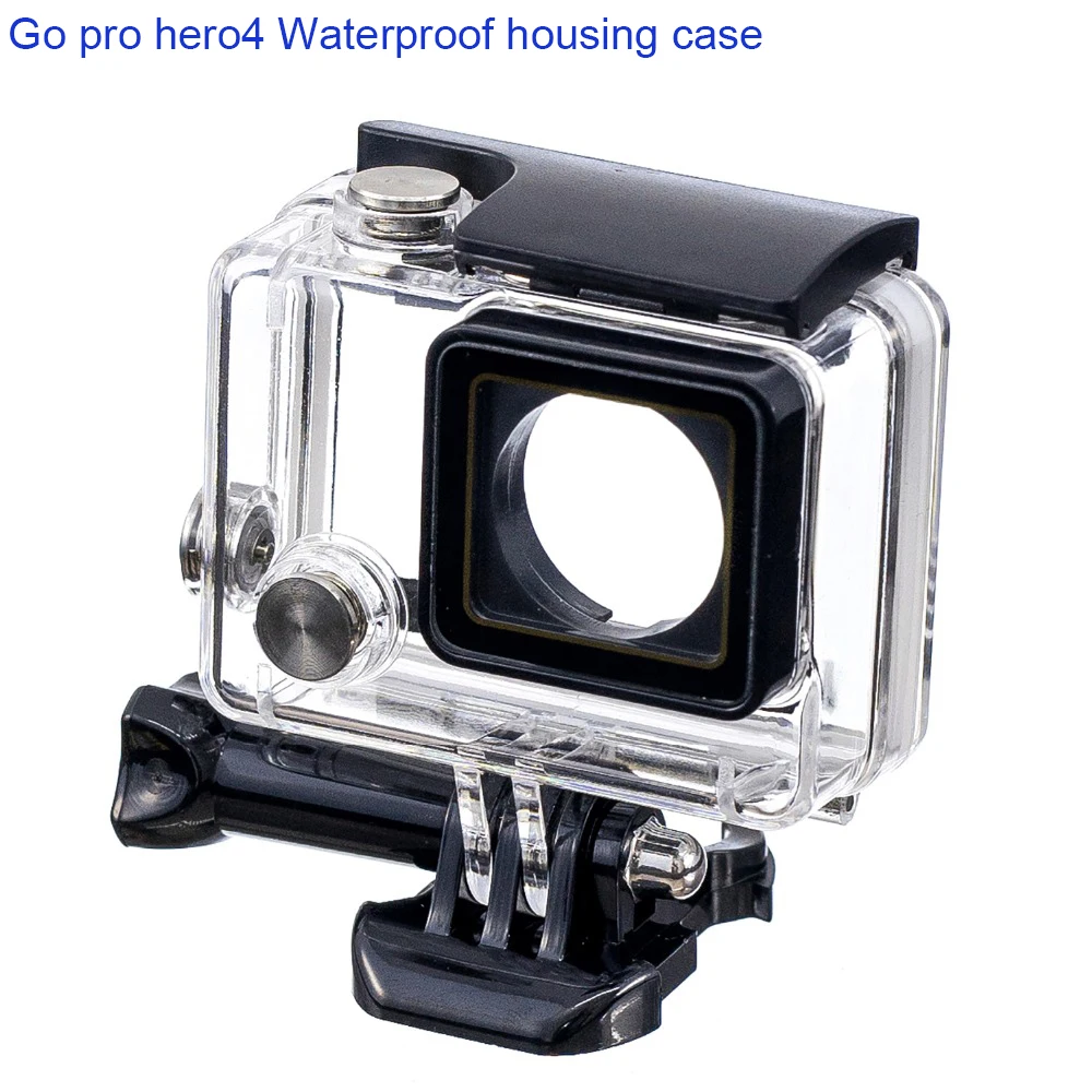 

Go pro hero4 Waterproof Protective Protection Housing Case for Gopro4 with Long Screw Mounting Base Buckle