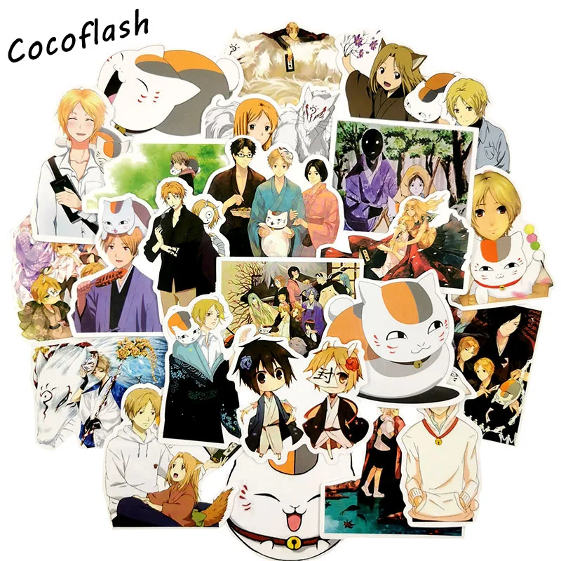 New 50Pcs/set Anime Stickers Natsume Yuujinchou Stickers Scrapbooking Waterproof Graffiti Sticker For Phone Laptop Car Sticker