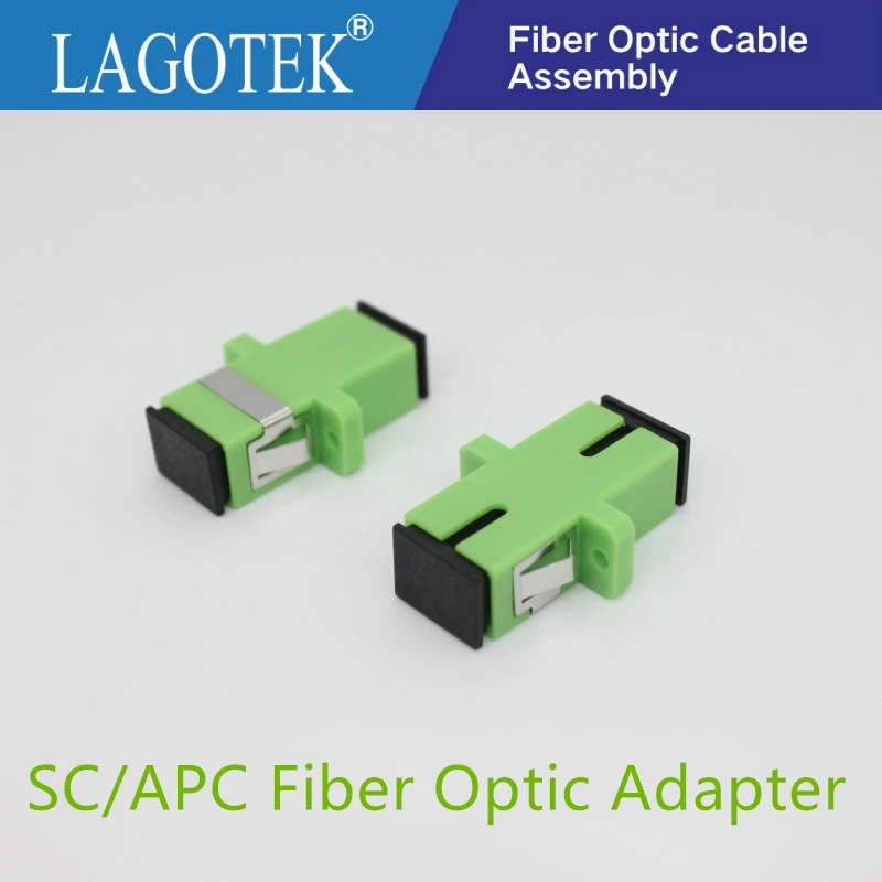 50/100/200/500PCS SC APC Simplex single-mode Fiber optic Adapter SC Optical fiber coupler SC APC Fiber flange SC connector