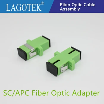 

50/100/200/500PCS SC APC Simplex single-mode Fiber optic Adapter SC Optical fiber coupler SC APC Fiber flange SC connector