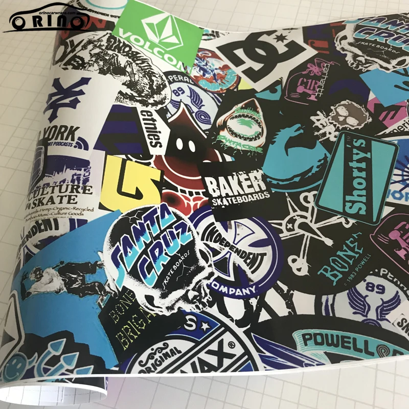Graffiti Sticker Bomb Vinyl Film Wrap-1