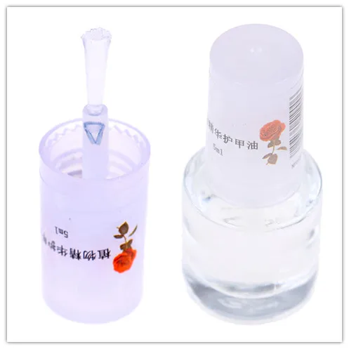 New 1PCS DIY Nail Art Decorations Health Transparent Top Coat Clear 5ml Enhance Glitter Nail Polish Nail Art Tips Polish