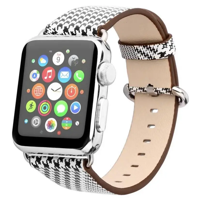 Новейший ремешок для Apple Watch кожаный серии se 3/2/1 42 мм 38 браслет iwatch 6 5 4 40 44