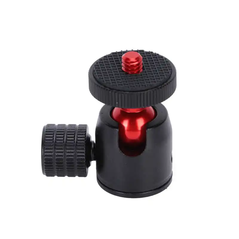 Mini Tripod Ball Head 360 Degree Swivel with 1/4 Inch Screw Adapter for DSLR Camera Monitor LED Ring Light Microphone