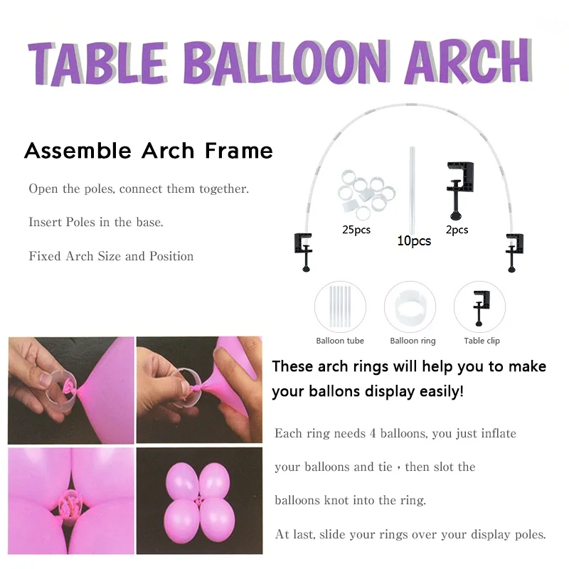 1set Wedding Balloon Arch Ballon Holder Column Stand for Kids Adult Birthday Baby Shower Wedding Balloon Accessories