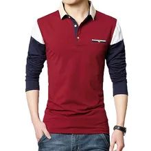 Новые весенние мужские повседневные рубашки поло с длинным рукавом, мужские лоскутные приталенные рубашки поло, приталенные рубашки контрастного цвета