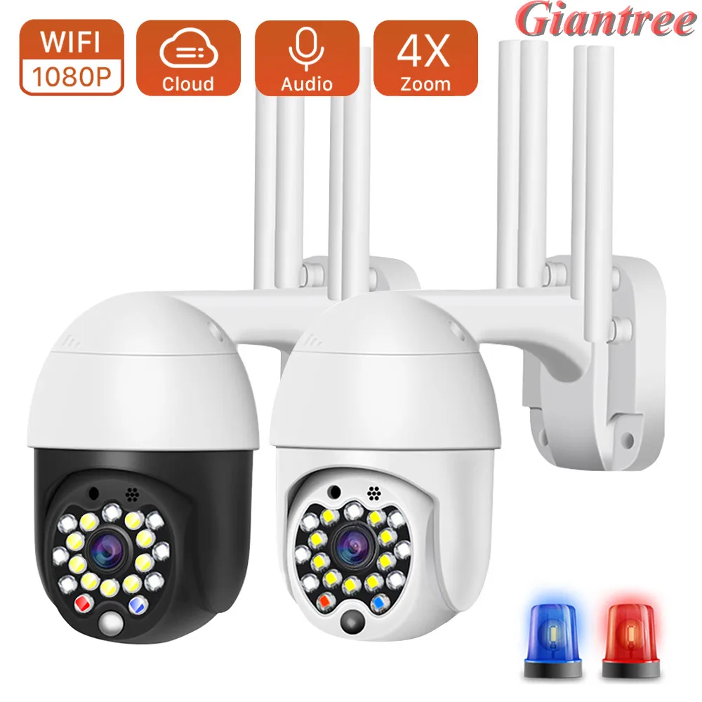 1080P облако Wifi PTZ камера наружная 2MP автоматическое слежение дома безопасности IP 4X