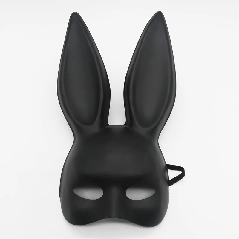 

Shen mi angel Halloween Easter Nightclub Bar Rabbit Ball Half Face Bunny Mask Performance Rabbit Eared