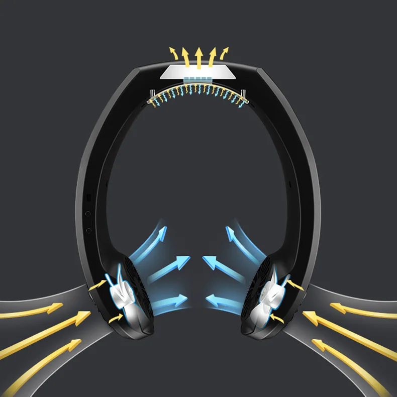 ^*Best Offers New Creative Design Mini Air Cooler USB Travel Portable Hanging Air Conditioning Neck Fan Car Use Sport Cooling Air Conditioner