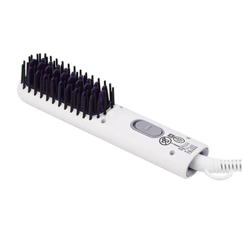 

Ceramic Hair Straightener Brush Electric Comb Flat Iron Straightening Comb Hairbrush Styling Tools Straight Hair Comb Brush