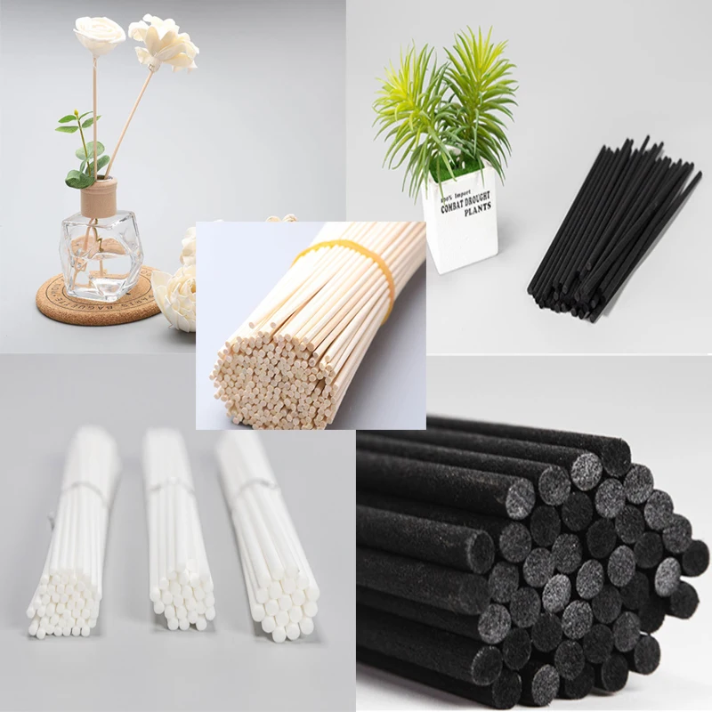 Reed Diffuser Refill Sticks 100 pcs 3mm Aroma Diffuser Replacement Reed Rattan Sticks Air Freshener Aromatherapy