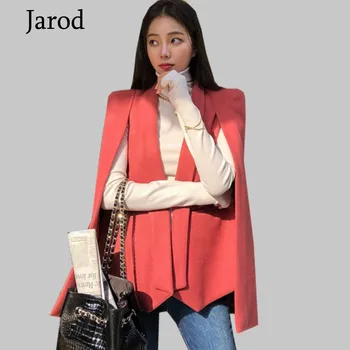 

Autumn Winter Woollen cardigan Cloak Outerwear 2019 Runway Women Tweed Batwing Sleeve Poncho Cape Warm Wool Coat