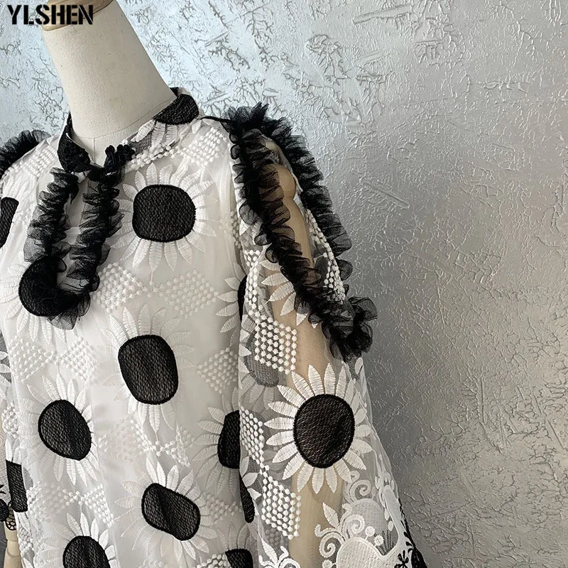 Love Lace African Dresses for Women Plus Size Dashiki Embroidery Flower Abaya Muslim Hijab Dress African Clothes Robe Africaine 04