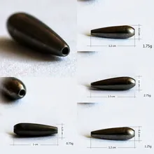 Новые 3/5/10 шт для выбора Вольфрам Пуля червь Вес листать Вес 0,75g 1,25g 1,75g 2,75g рыболовное грузило приманка инструмент