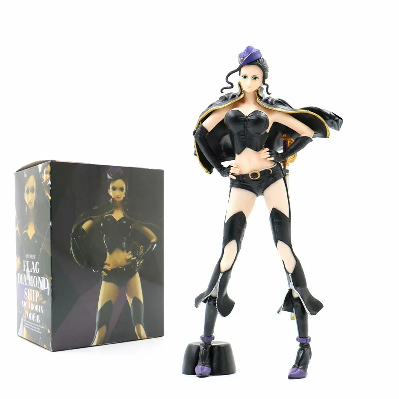 

25cm One Piece figurine Black clothes Nico Robin figure Standing ver. PVC Action Figure Collection Model Toys doll for kids