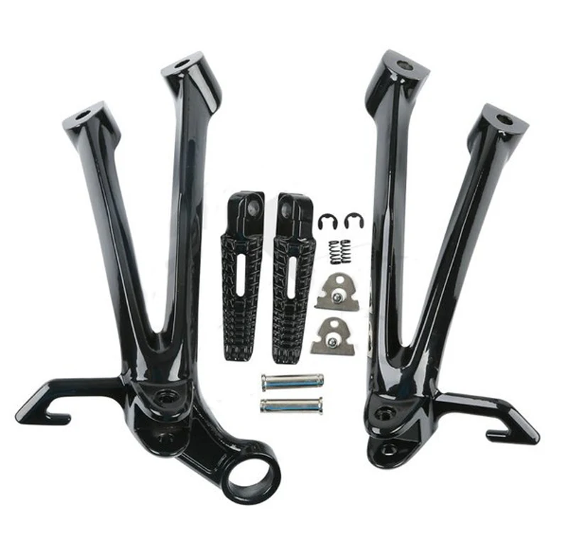 

Black Rear Passenger Foot Pegs Footrest Set For Suzuki GSXR 600 750 08-10 09