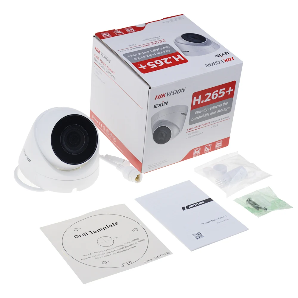 Hikvision оригинальная ip-камера безопасности 4MP камера видеонаблюдения DS-2CD1343G0-I POE камера безопасности IP67 H.265