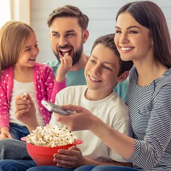 

Microwave Popcorn Popper Foldable Silicone Popcorn Machine Bowl With Cover Hot Air Pop Corn Bowl