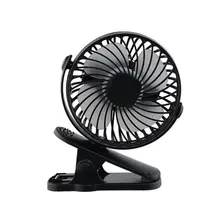 

Portable USB Table Fan Clip-on Type Rechargeable Cooling Mini Desk Fan 360 Degree Rotation 3 Speeds Adjustable Clip-on Fan
