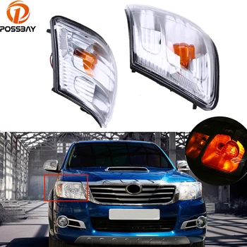 

POSSBAY Amber Bulb Car Styling Auto Signal Indicator Warning Light Luces Car Side Lights 12V for Toyota Hilux 2001-2005 Facelift