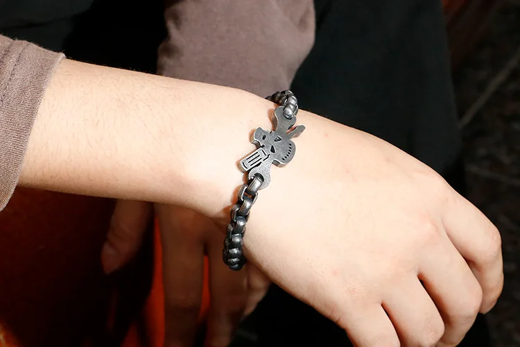 Cycolinks Skull & Driver Chain Bracelet