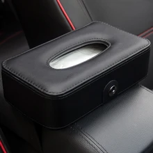 Автомобильная коробка для салфеток универсальная легкая установка подголовник подвесной из искусственной кожи чехол для салфеток Экономия пространства спинка сиденья