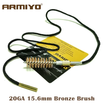 

Armiyo 20GA 15.6mm Caliber Tactical Bore Brush Shot Gun Barrel Brush Cleaner Set Cleaning Hunting Accessories Thread 5/16"-26T