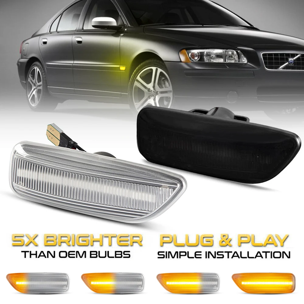 Side Marker Light Amber Nearside Fits VOLVO S80 Saloon 1998-2006 Side Marker Light Amber Nearside Fits VOLVO S80 Saloon 1998-2006