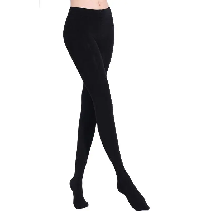 Women 100D Winter Warm Tights Nylon Microfiber Thermal Black Pantyhose