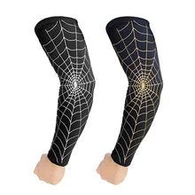 Spiderweb гетры для рук для велоспорта, защита от солнца, УФ, для баскетбола, защита для локтя, для спорта, тренажерного зала, велосипеда, волейбола, футбола, паутина, чехол на руку