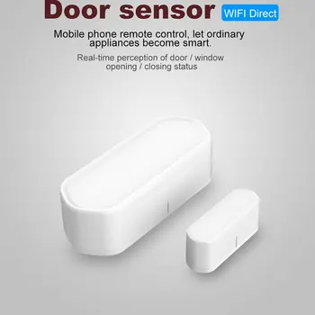 

Smart Home WiFi Door And Window Alarm Voice Control App Security Alarm Linkage Switch Real-time Perception