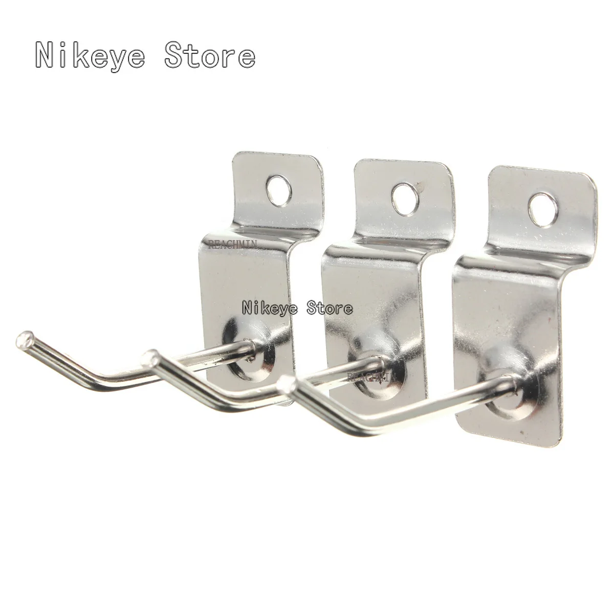 25pcs/set Strong Slatwall Single Hook Pin Shop Display Fitting Prong Hanger 
