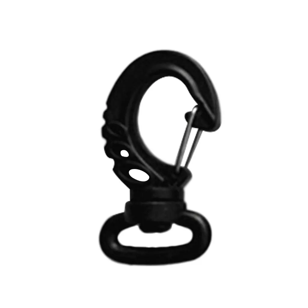 10x Strong Plastic Swivel Snap Hook Spring Clip For Scuba Diving 2cm Webbing