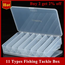Новинка, 14 отсеков, коробка для рыболовных снастей, приманка, крючки, чехол для хранения, Рыболовный инструмент, коробка для сортировки снастей для Pesca